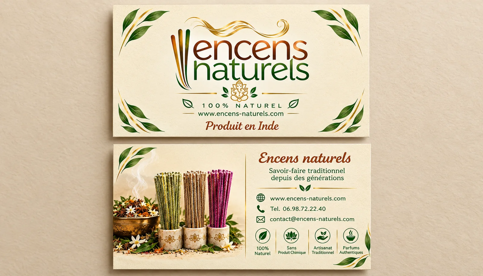 Carte de visite — Encens-Naturels.com